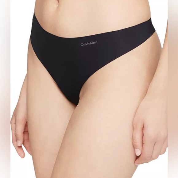 Calvin Klein Invisibles Thong Underwear 3-Pack Black/Grey/Pink Medium NWT - Picture 2 of 9